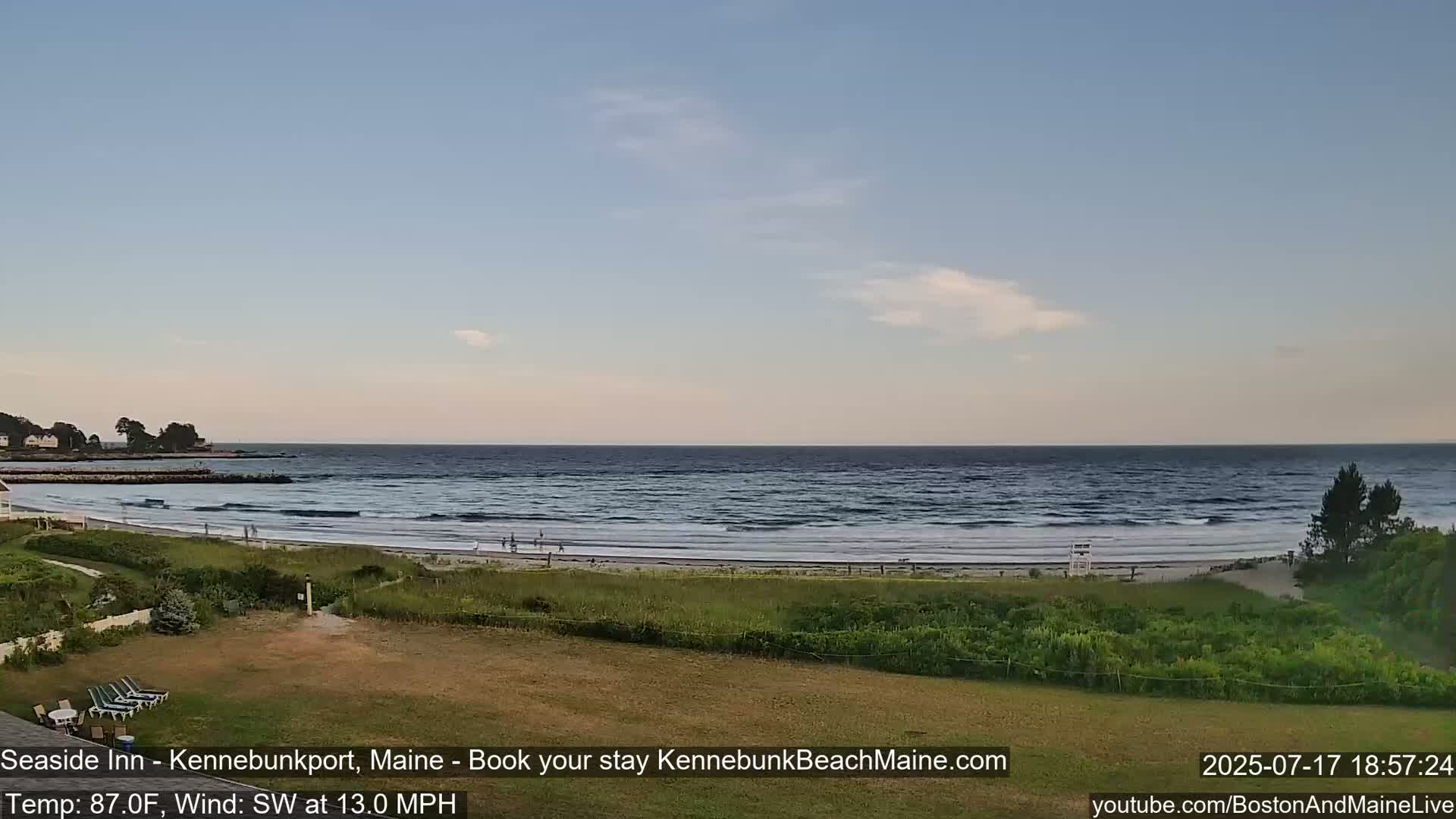 Seaside Inn Kennebunk Beach Live Cam- Kennebunk, Maine, USA
