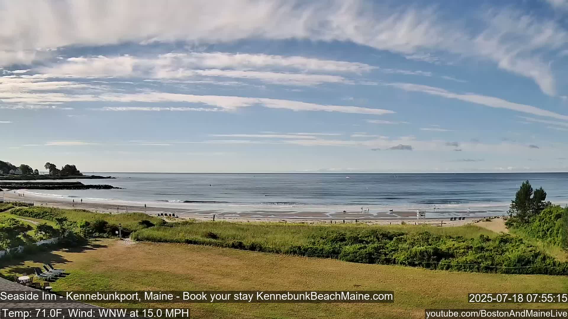 Seaside Inn Kennebunk Beach Live Cam- Kennebunk, Maine, USA