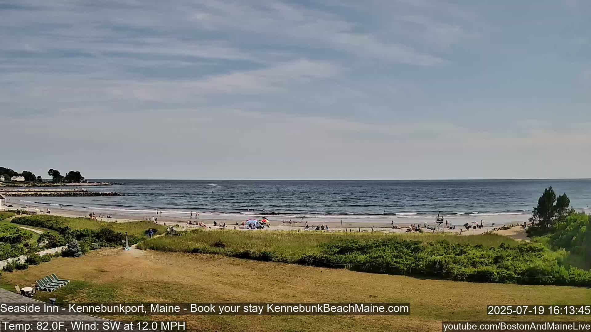 Seaside Inn Kennebunk Beach Live Cam- Kennebunk, Maine, USA