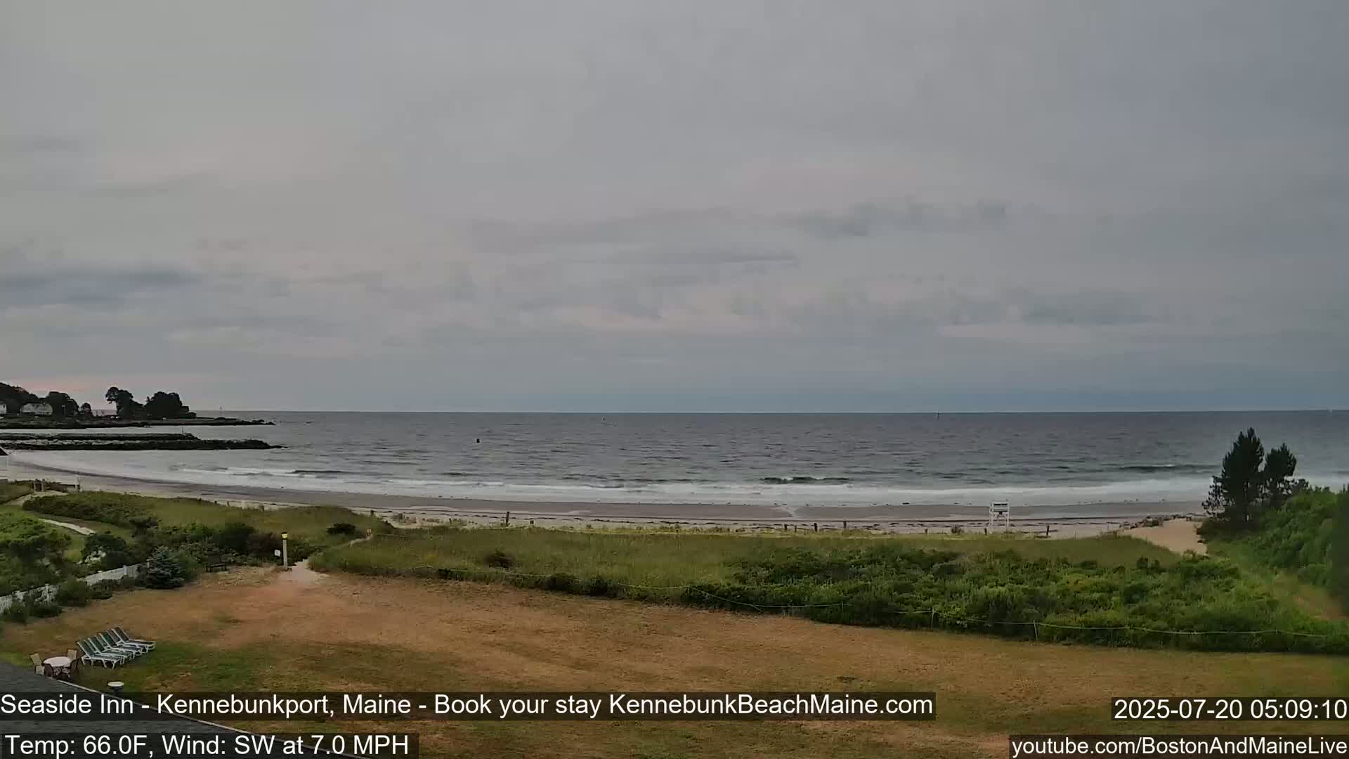 Seaside Inn Kennebunk Beach Live Cam- Kennebunk, Maine, USA