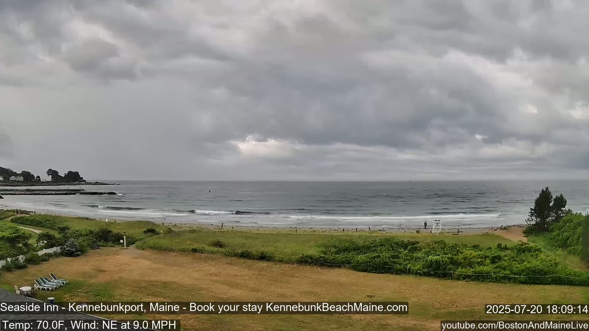 Seaside Inn Kennebunk Beach Live Cam- Kennebunk, Maine, USA