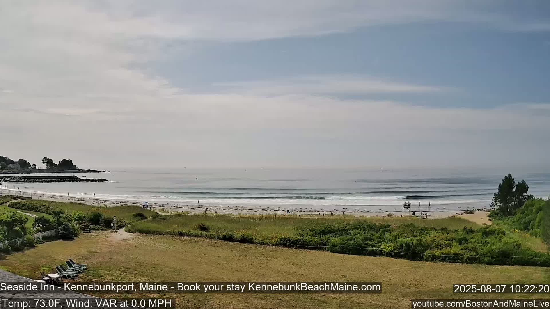 Seaside Inn Kennebunk Beach Live Cam- Kennebunk, Maine, USA