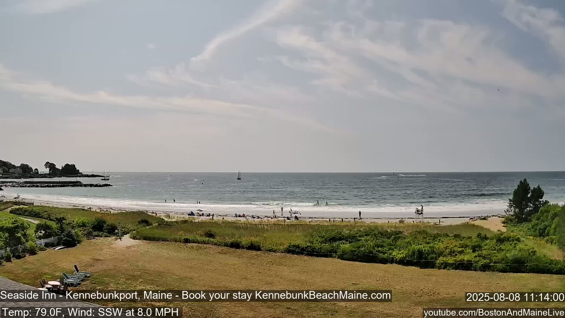 Seaside Inn Kennebunk Beach Live Cam- Kennebunk, Maine, USA