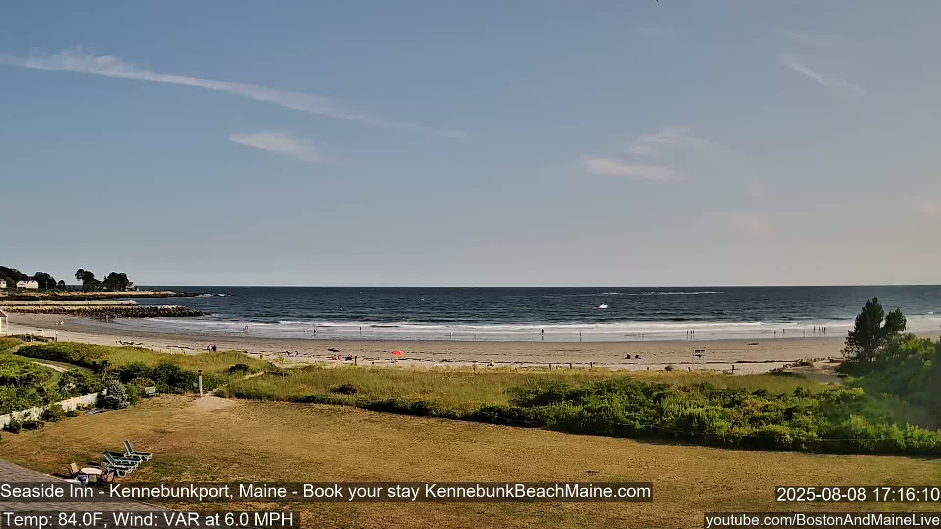 Seaside Inn Kennebunk Beach Live Cam- Kennebunk, Maine, USA