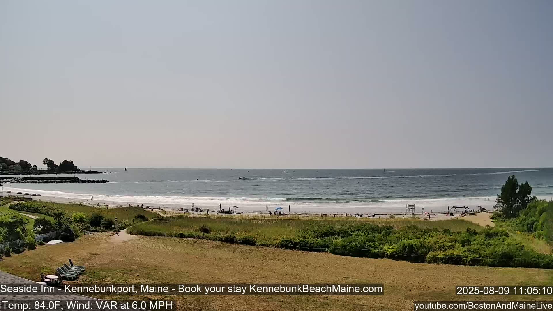 Seaside Inn Kennebunk Beach Live Cam- Kennebunk, Maine, USA