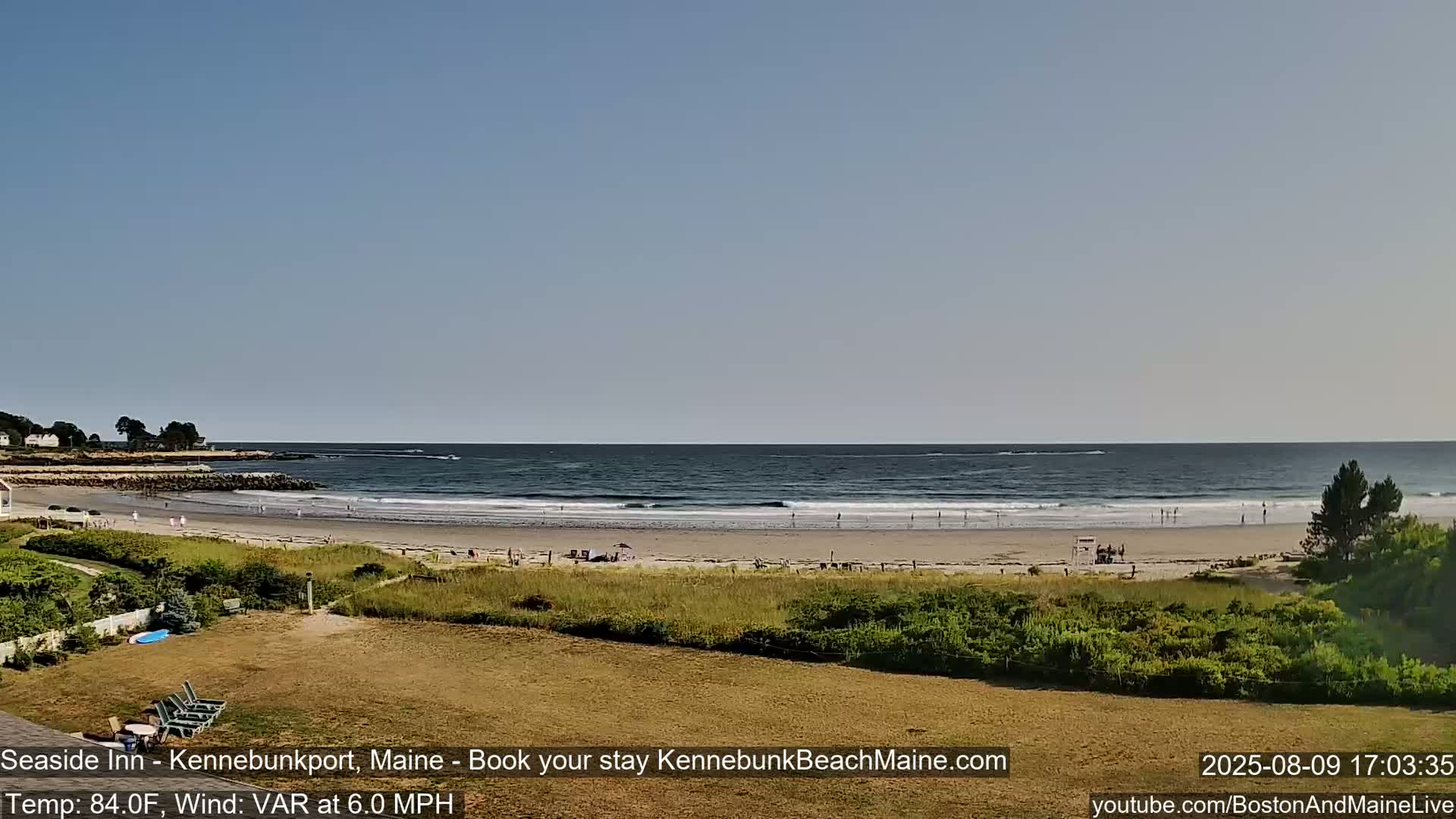 Seaside Inn Kennebunk Beach Live Cam- Kennebunk, Maine, USA