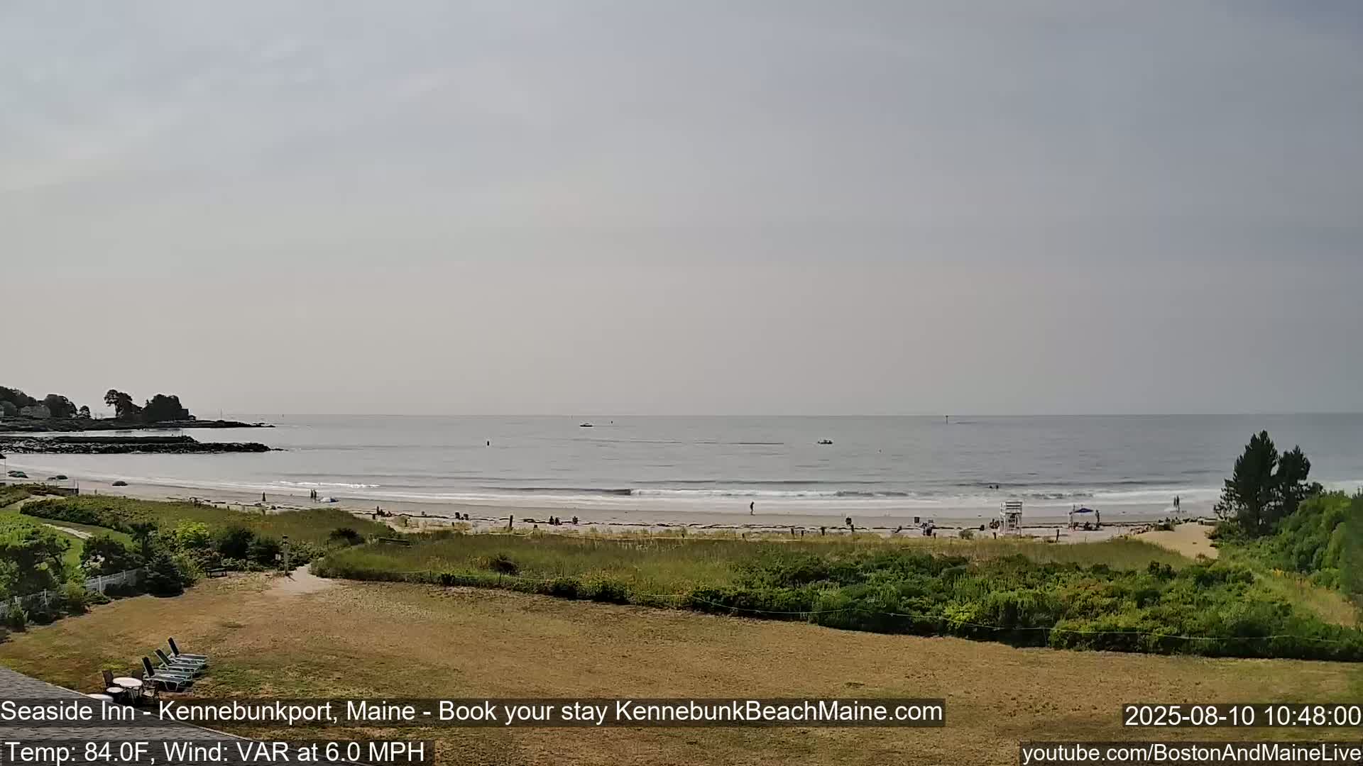 Seaside Inn Kennebunk Beach Live Cam- Kennebunk, Maine, USA