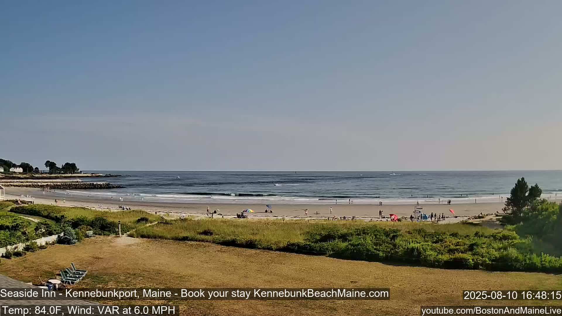 Seaside Inn Kennebunk Beach Live Cam- Kennebunk, Maine, USA
