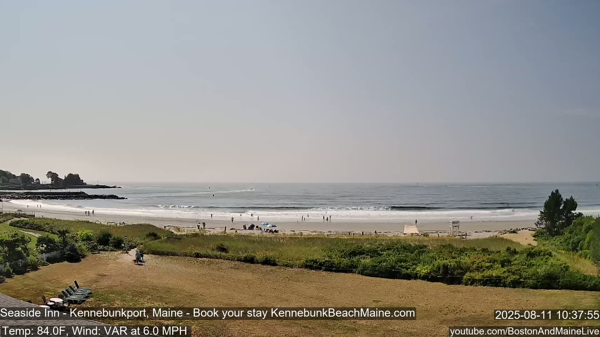 Seaside Inn Kennebunk Beach Live Cam- Kennebunk, Maine, USA