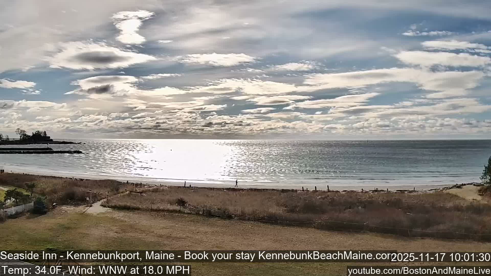 Seaside Inn Kennebunk Beach Live Cam- Kennebunk, Maine, USA