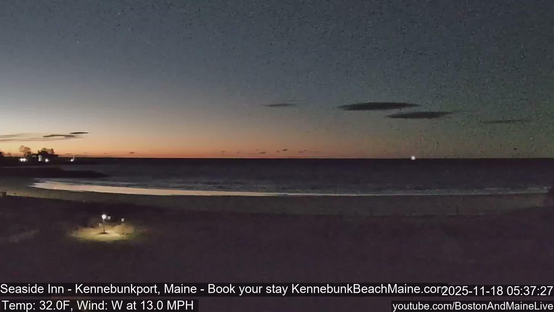 Seaside Inn Kennebunk Beach Live Cam- Kennebunk, Maine, USA