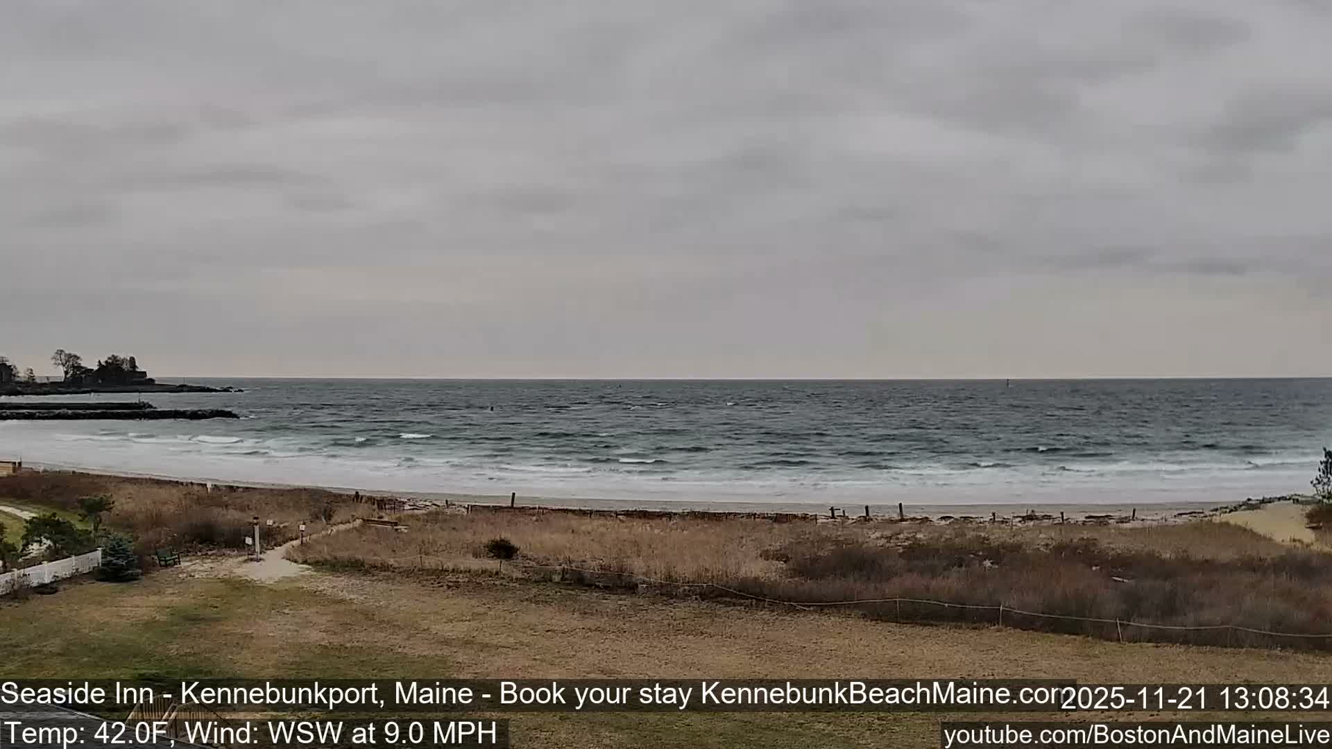 Seaside Inn Kennebunk Beach Live Cam- Kennebunk, Maine, USA