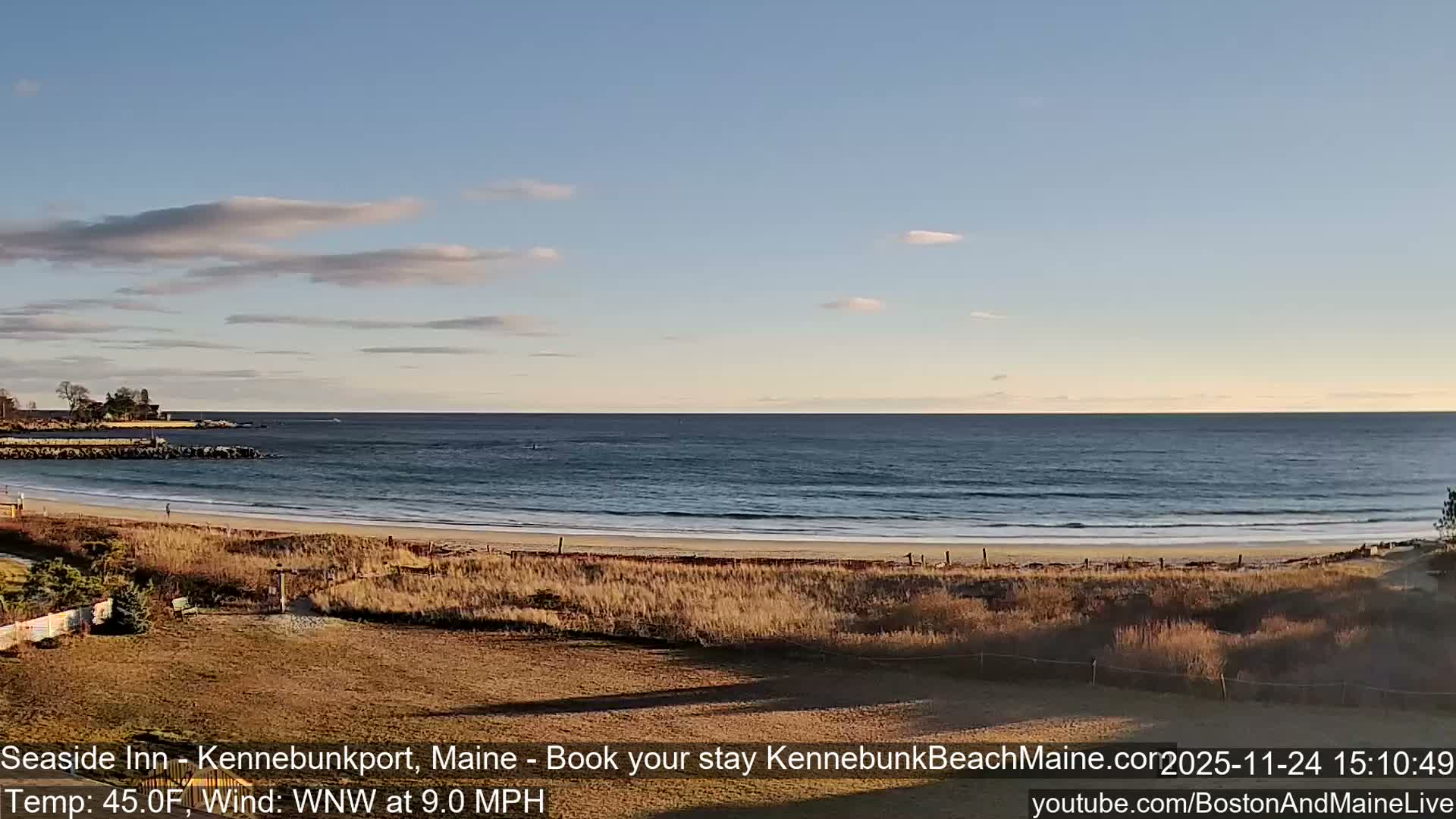 Seaside Inn Kennebunk Beach Live Cam- Kennebunk, Maine, USA