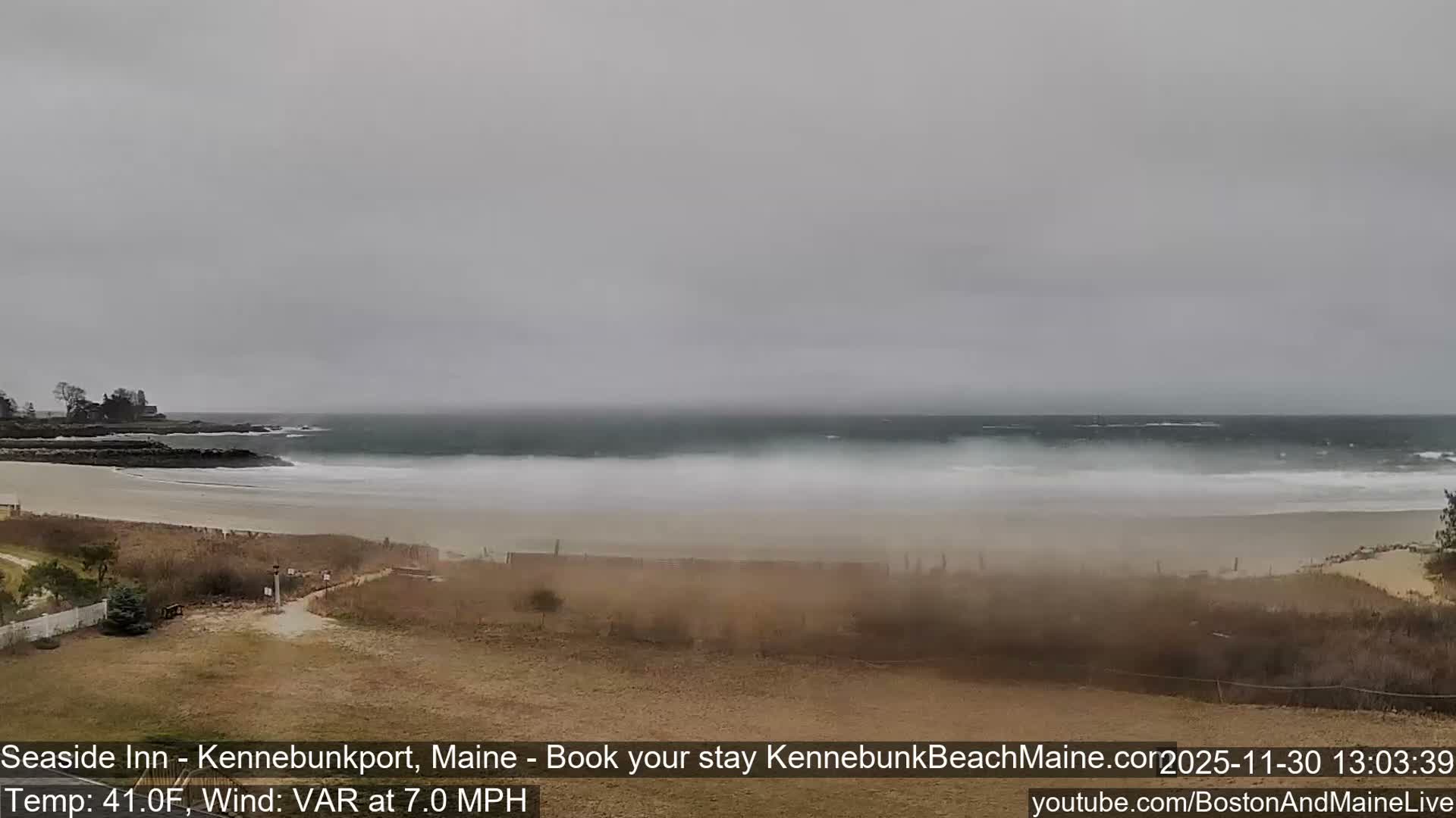 Seaside Inn Kennebunk Beach Live Cam- Kennebunk, Maine, USA