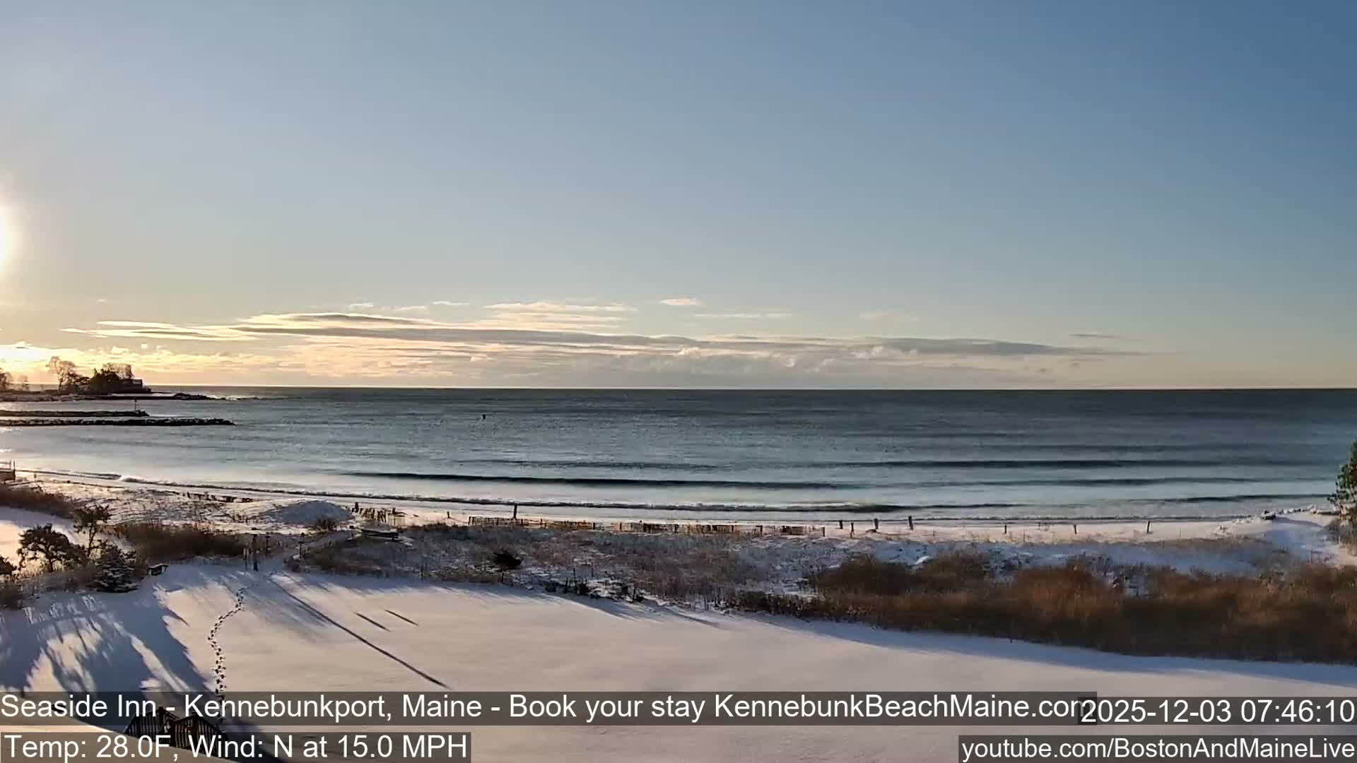 Seaside Inn Kennebunk Beach Live Cam- Kennebunk, Maine, USA