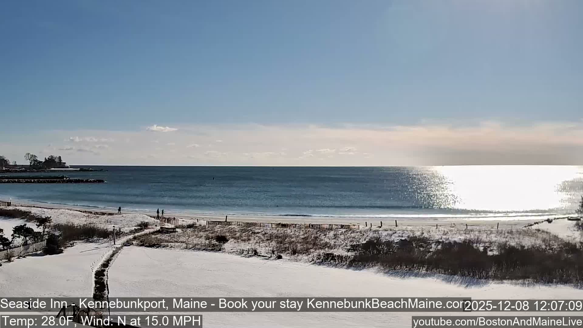 Seaside Inn Kennebunk Beach Live Cam- Kennebunk, Maine, USA