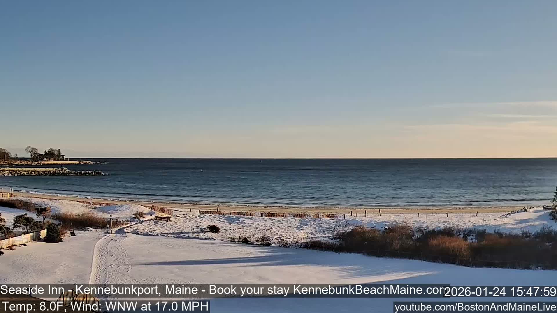Seaside Inn Kennebunk Beach Live Cam- Kennebunk, Maine, USA