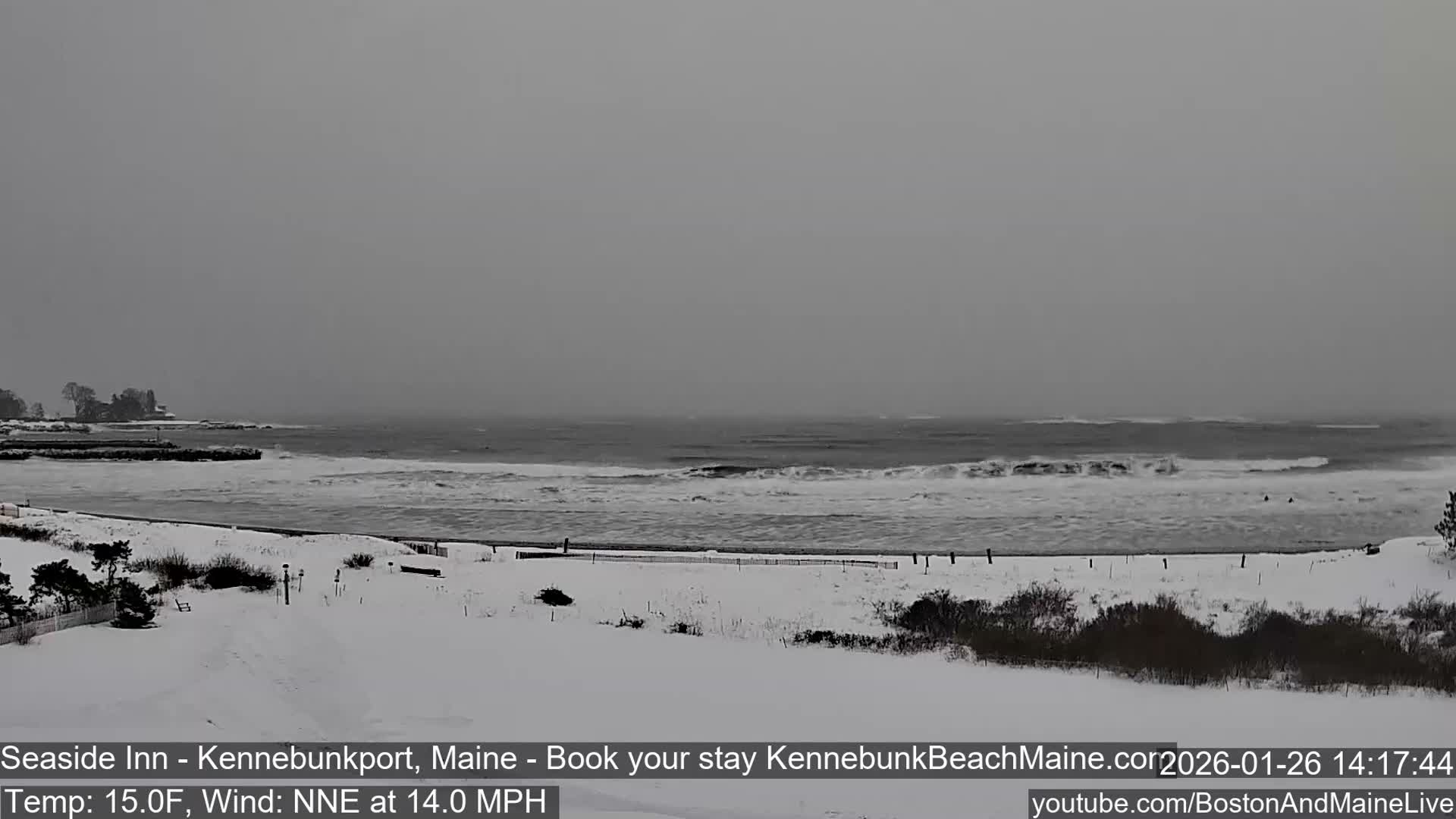 Seaside Inn Kennebunk Beach Live Cam- Kennebunk, Maine, USA