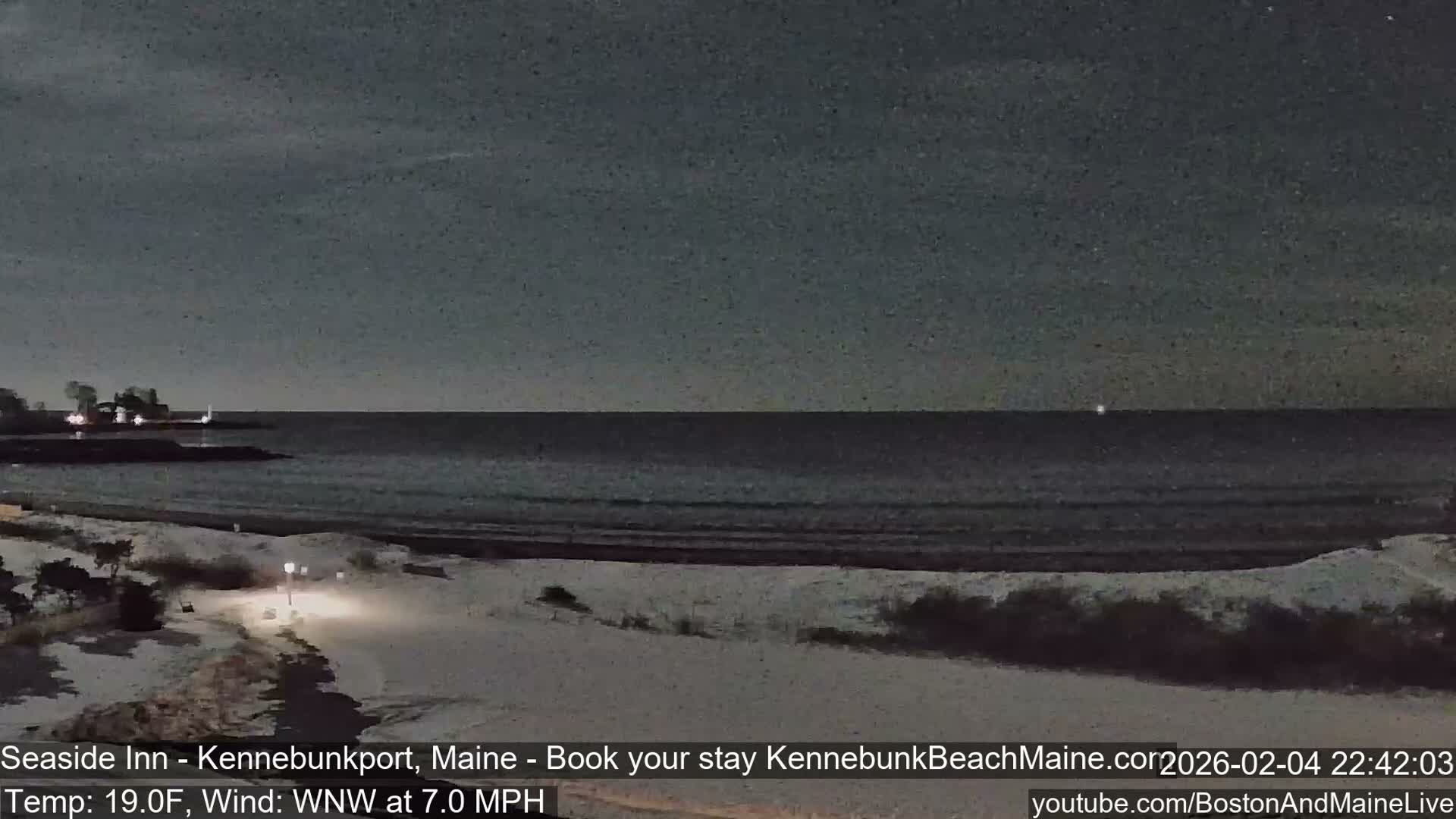 Seaside Inn Kennebunk Beach Live Cam- Kennebunk, Maine, USA