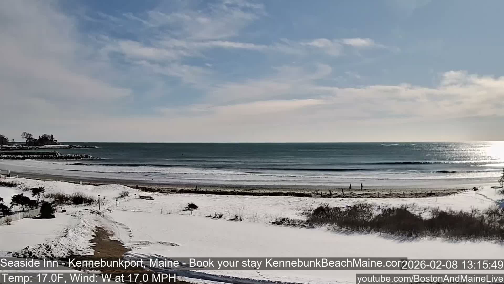 Seaside Inn Kennebunk Beach Live Cam- Kennebunk, Maine, USA