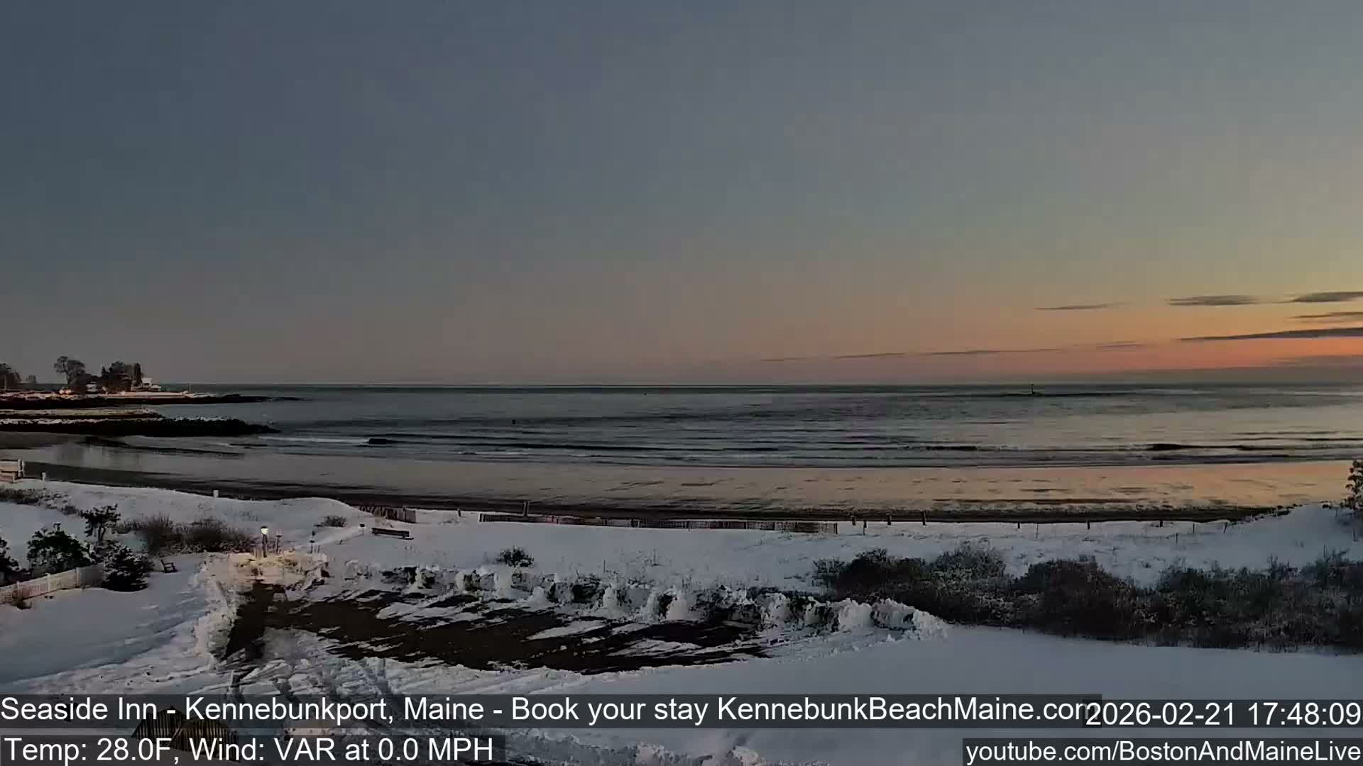 Seaside Inn Kennebunk Beach Live Cam- Kennebunk, Maine, USA