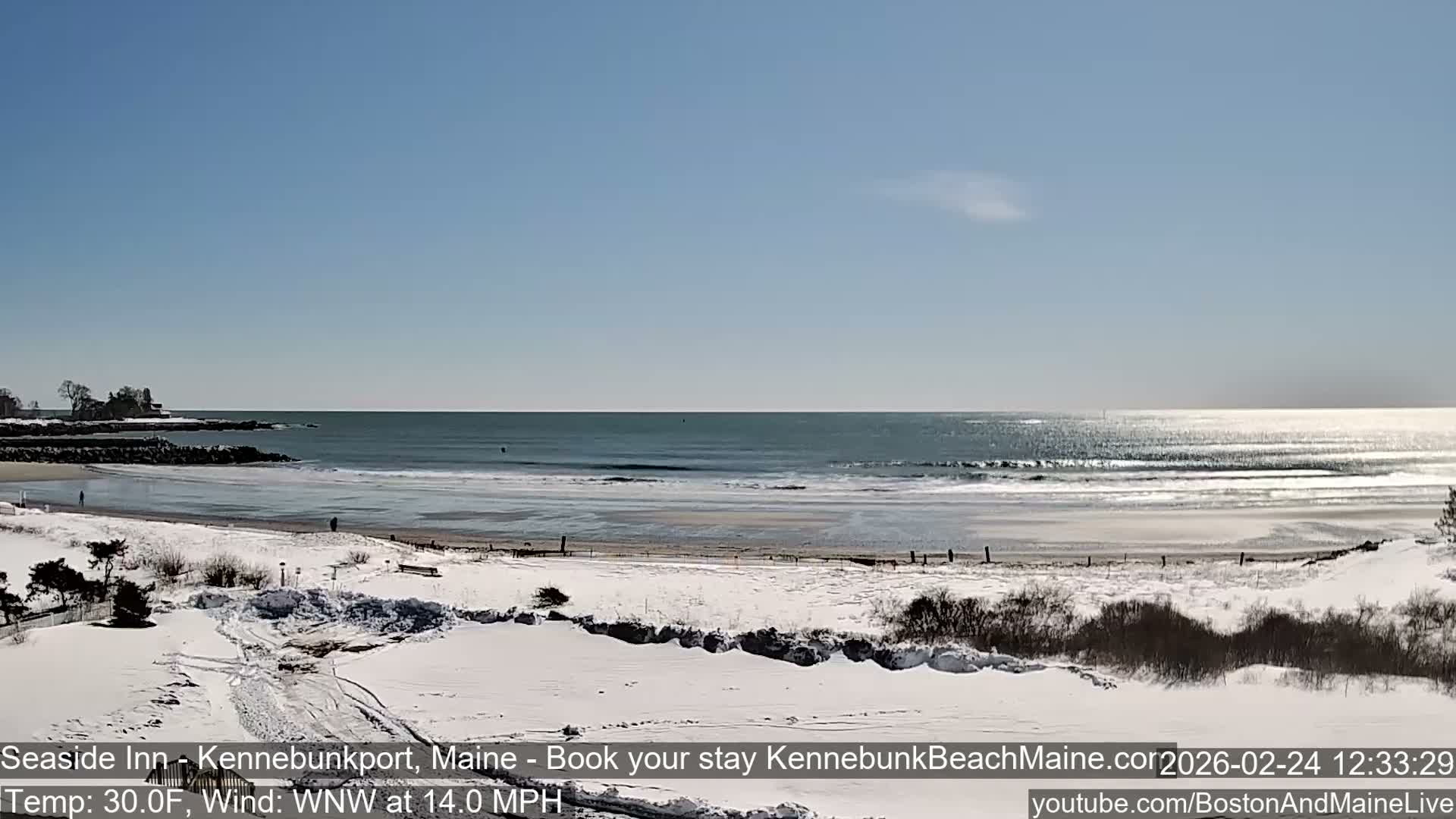 Seaside Inn Kennebunk Beach Live Cam- Kennebunk, Maine, USA