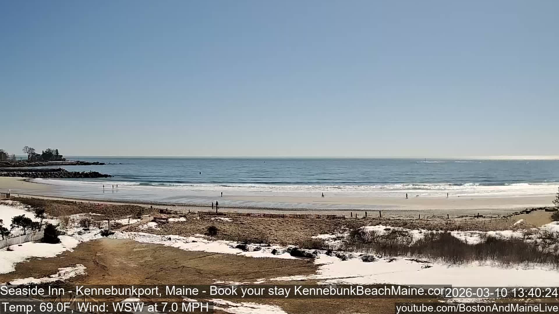 Seaside Inn Kennebunk Beach Live Cam- Kennebunk, Maine, USA