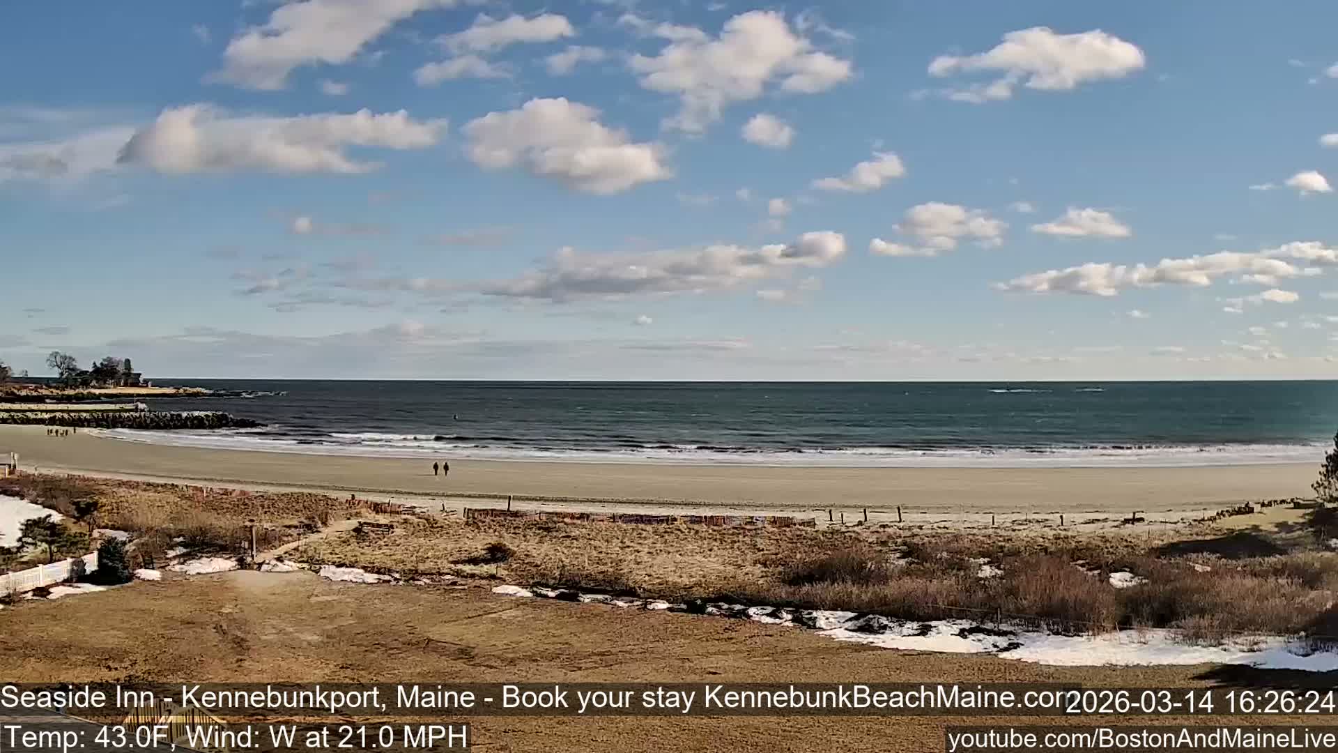 Seaside Inn Kennebunk Beach Live Cam- Kennebunk, Maine, USA