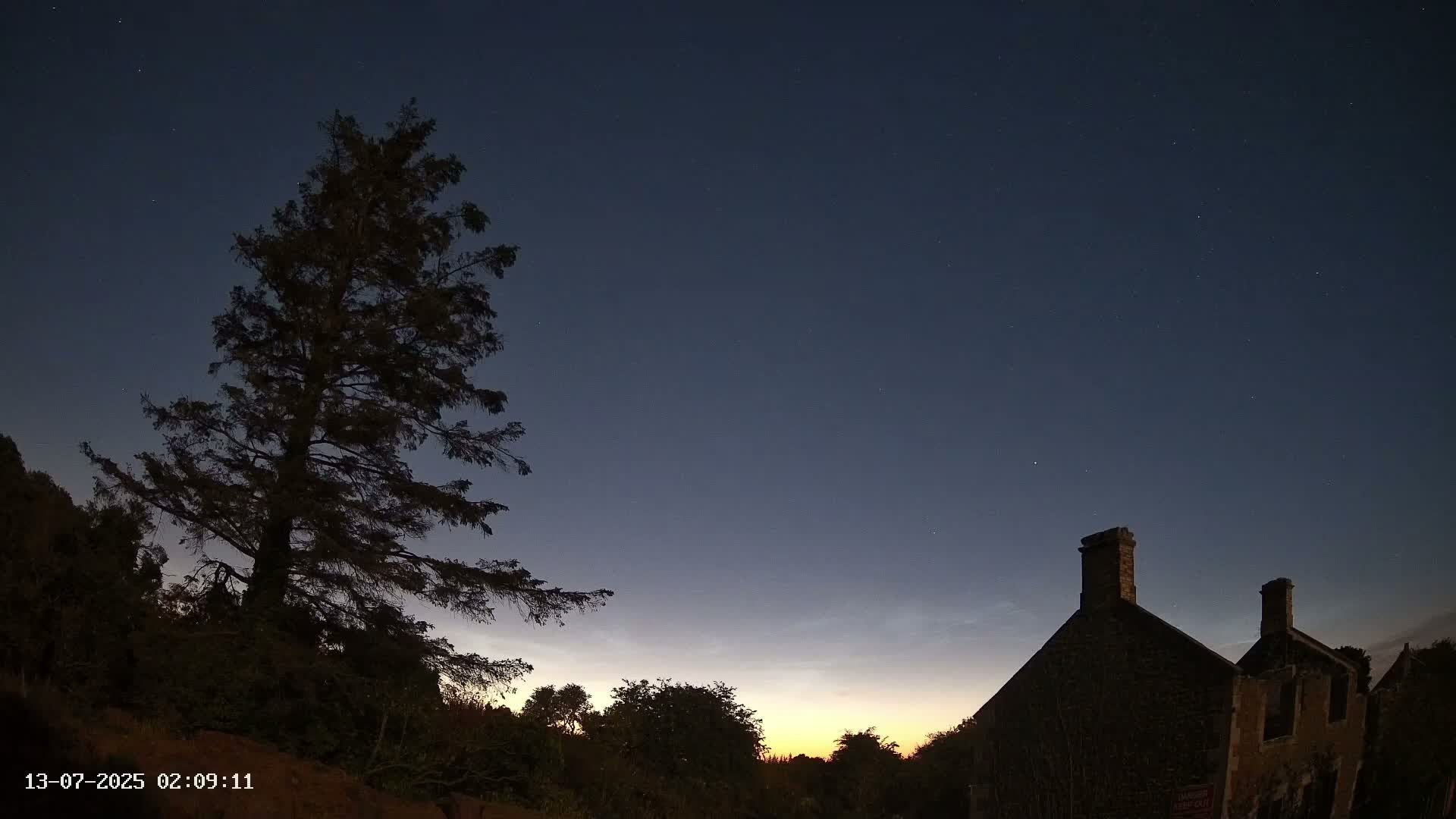 Northumberland National Park Aurora & Stars  Live Cam - Otterburn, Northumberland, North East, England, United Kingdom