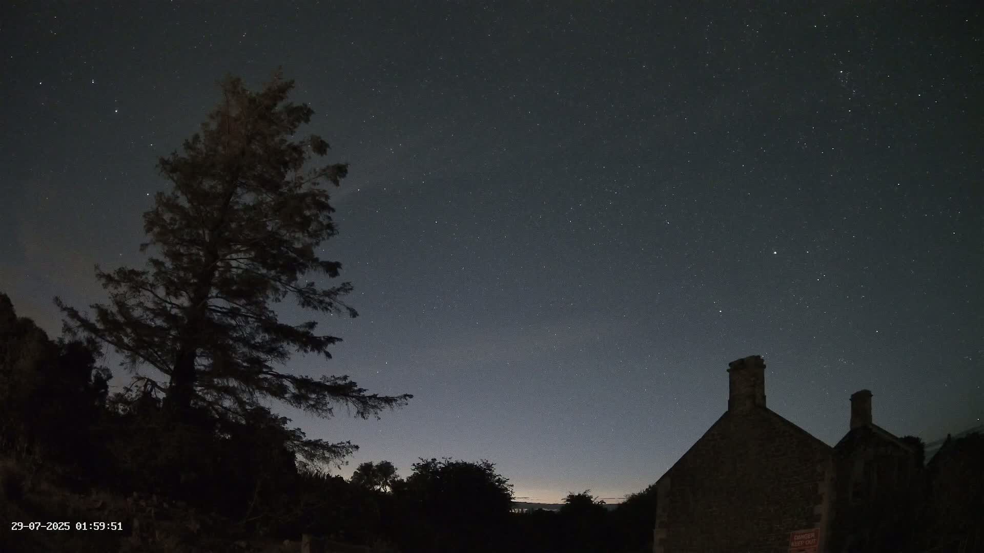 Northumberland National Park Aurora & Stars  Live Cam - Otterburn, Northumberland, North East, England, United Kingdom