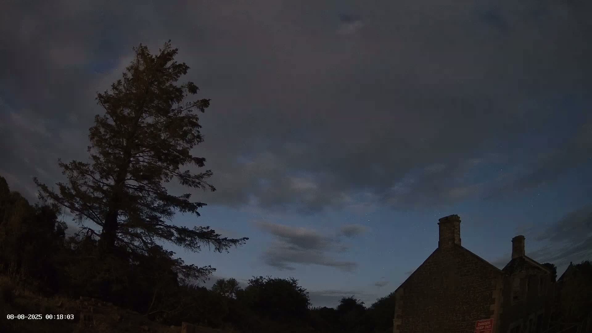 Northumberland National Park Aurora & Stars  Live Cam - Otterburn, Northumberland, North East, England, United Kingdom