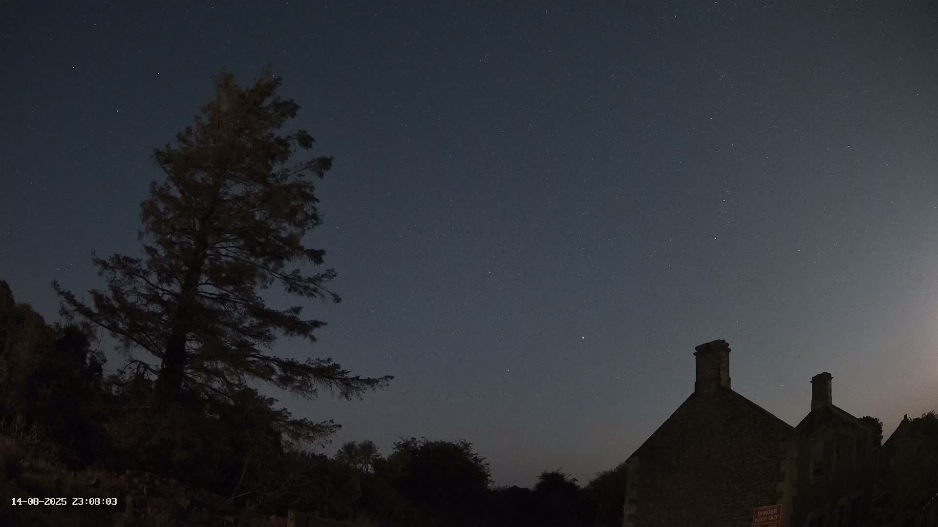 Northumberland National Park Aurora & Stars  Live Cam - Otterburn, Northumberland, North East, England, United Kingdom