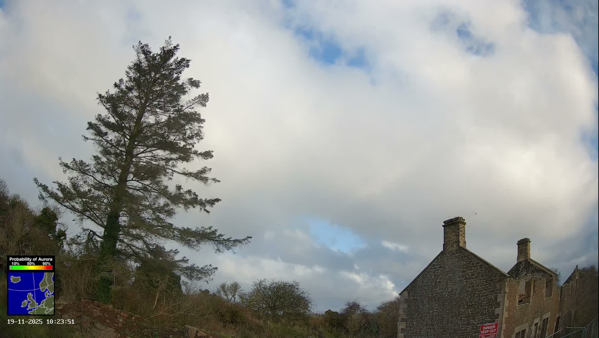 Northumberland National Park Aurora & Stars  Live Cam - Otterburn, Northumberland, North East, England, United Kingdom