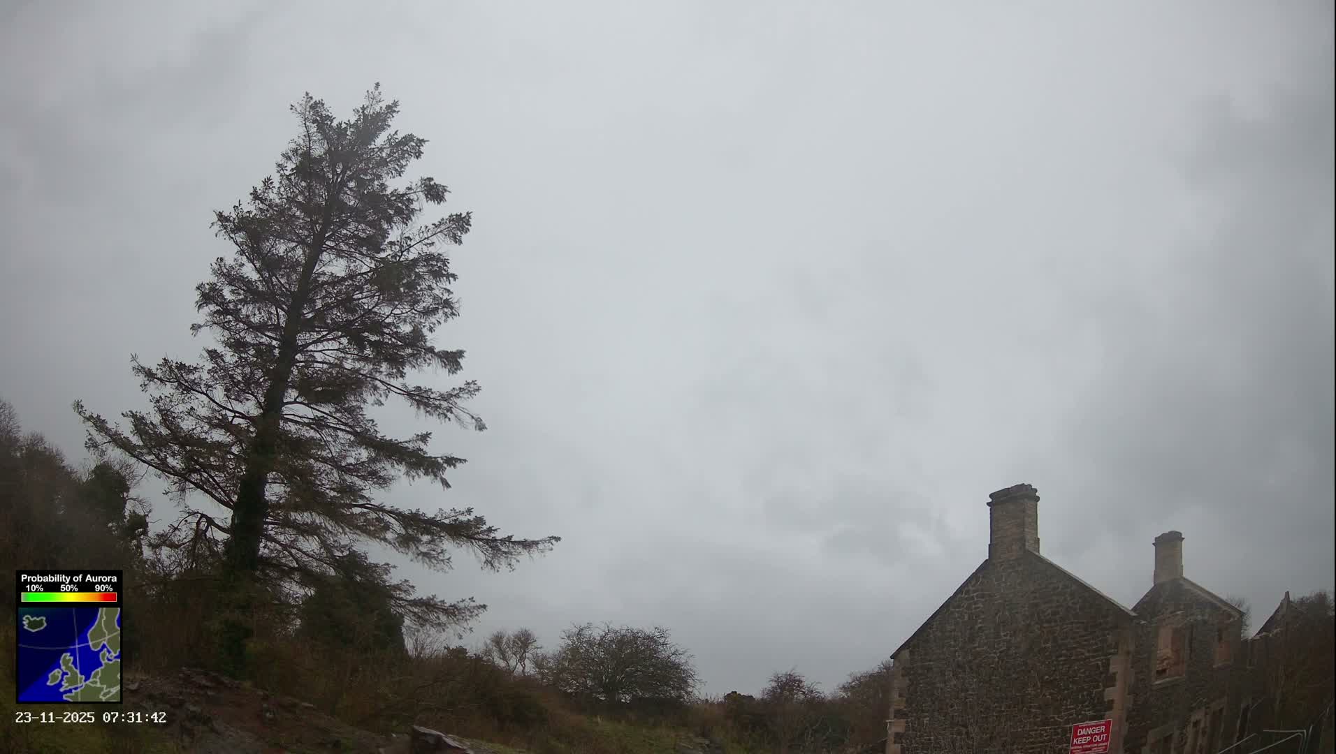 Northumberland National Park Aurora & Stars  Live Cam - Otterburn, Northumberland, North East, England, United Kingdom