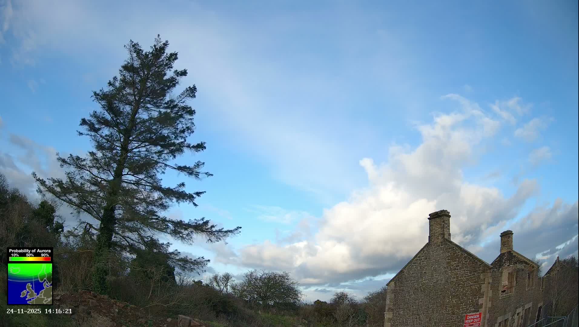 Northumberland National Park Aurora & Stars  Live Cam - Otterburn, Northumberland, North East, England, United Kingdom