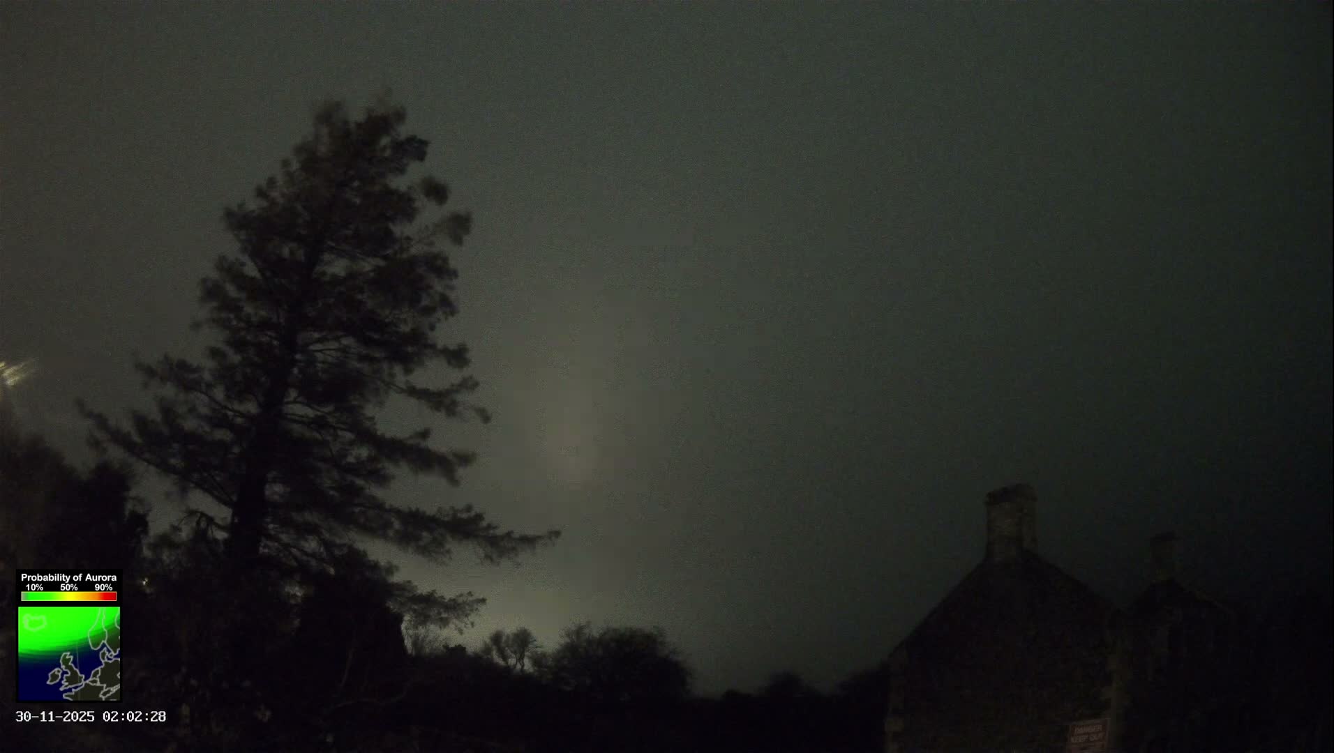 Northumberland National Park Aurora & Stars  Live Cam - Otterburn, Northumberland, North East, England, United Kingdom