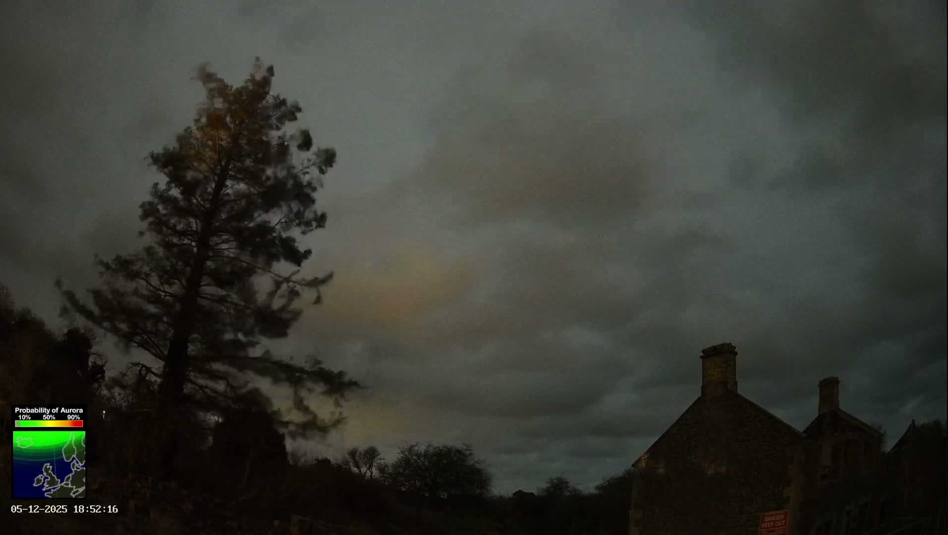 Northumberland National Park Aurora & Stars  Live Cam - Otterburn, Northumberland, North East, England, United Kingdom