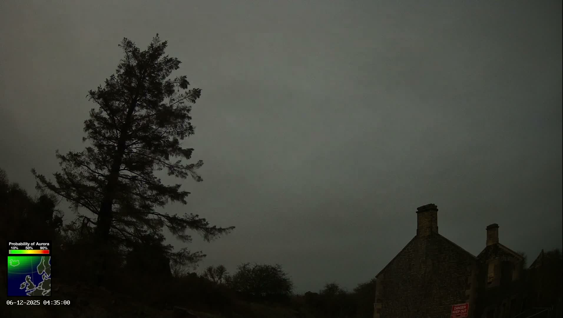 Northumberland National Park Aurora & Stars  Live Cam - Otterburn, Northumberland, North East, England, United Kingdom