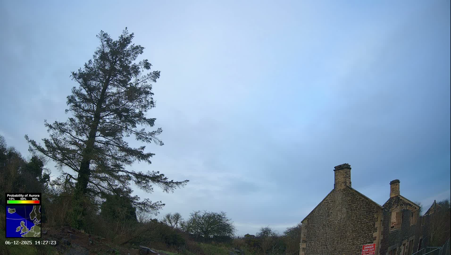 Northumberland National Park Aurora & Stars  Live Cam - Otterburn, Northumberland, North East, England, United Kingdom