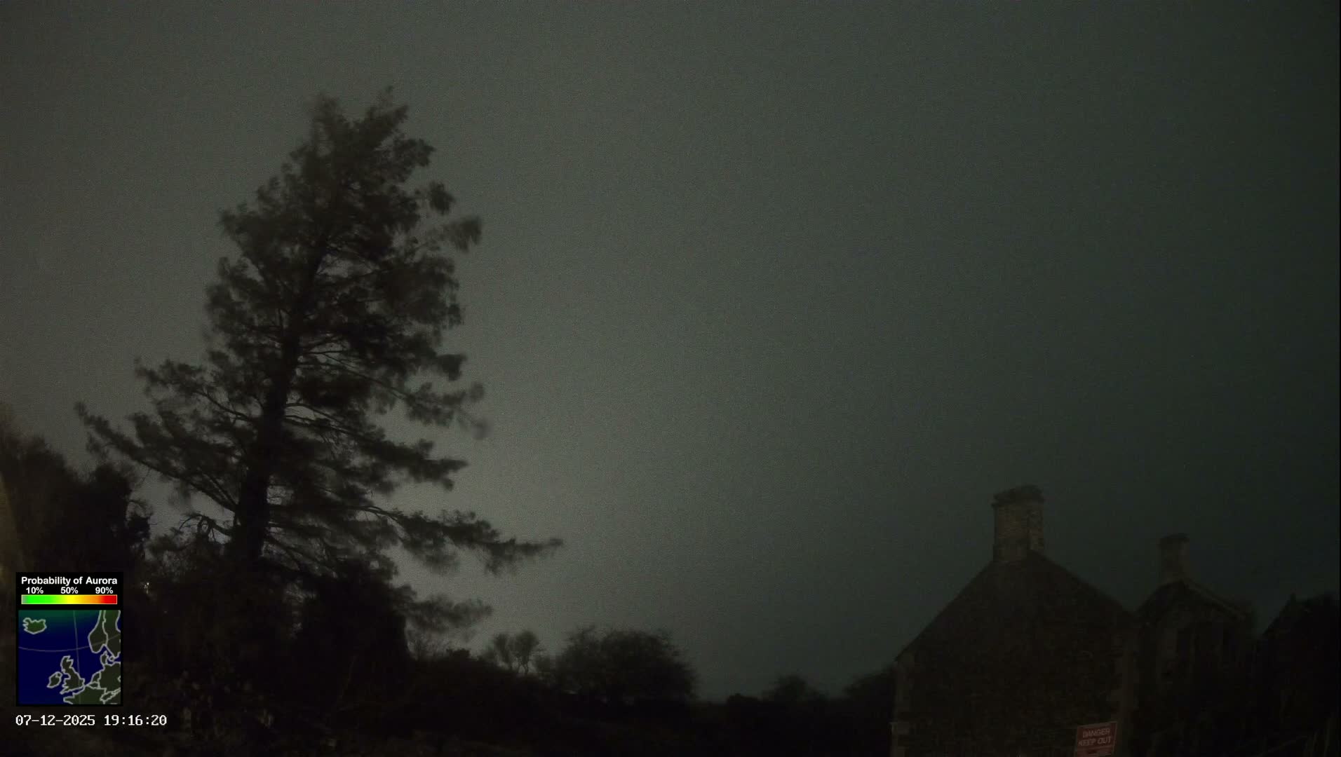 Northumberland National Park Aurora & Stars  Live Cam - Otterburn, Northumberland, North East, England, United Kingdom