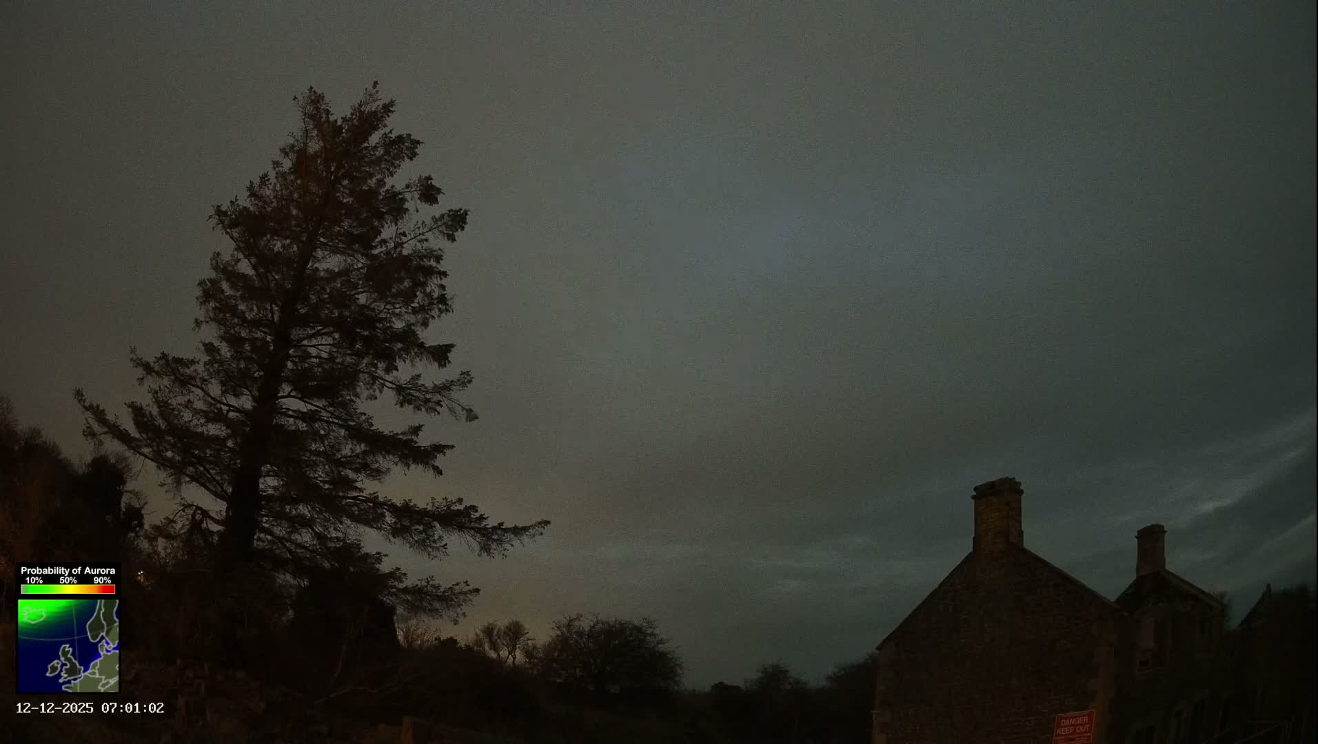 Northumberland National Park Aurora & Stars  Live Cam - Otterburn, Northumberland, North East, England, United Kingdom