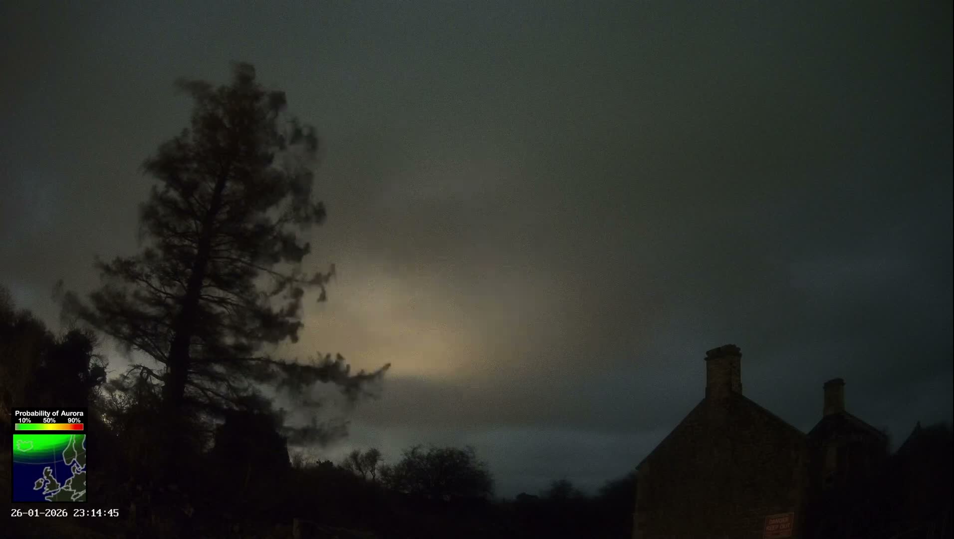 Northumberland National Park Aurora & Stars  Live Cam - Otterburn, Northumberland, North East, England, United Kingdom