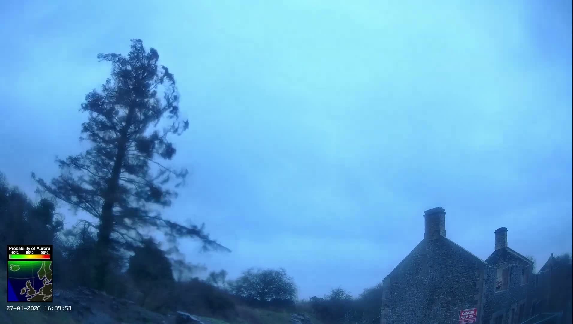 Northumberland National Park Aurora & Stars  Live Cam - Otterburn, Northumberland, North East, England, United Kingdom