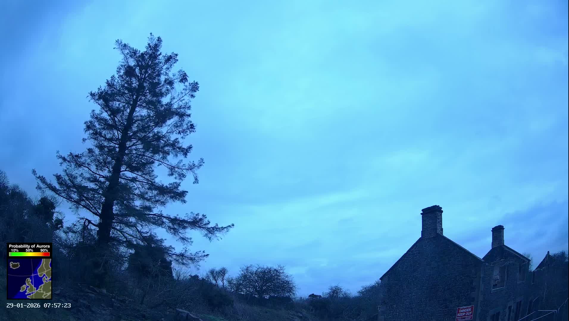 Northumberland National Park Aurora & Stars  Live Cam - Otterburn, Northumberland, North East, England, United Kingdom