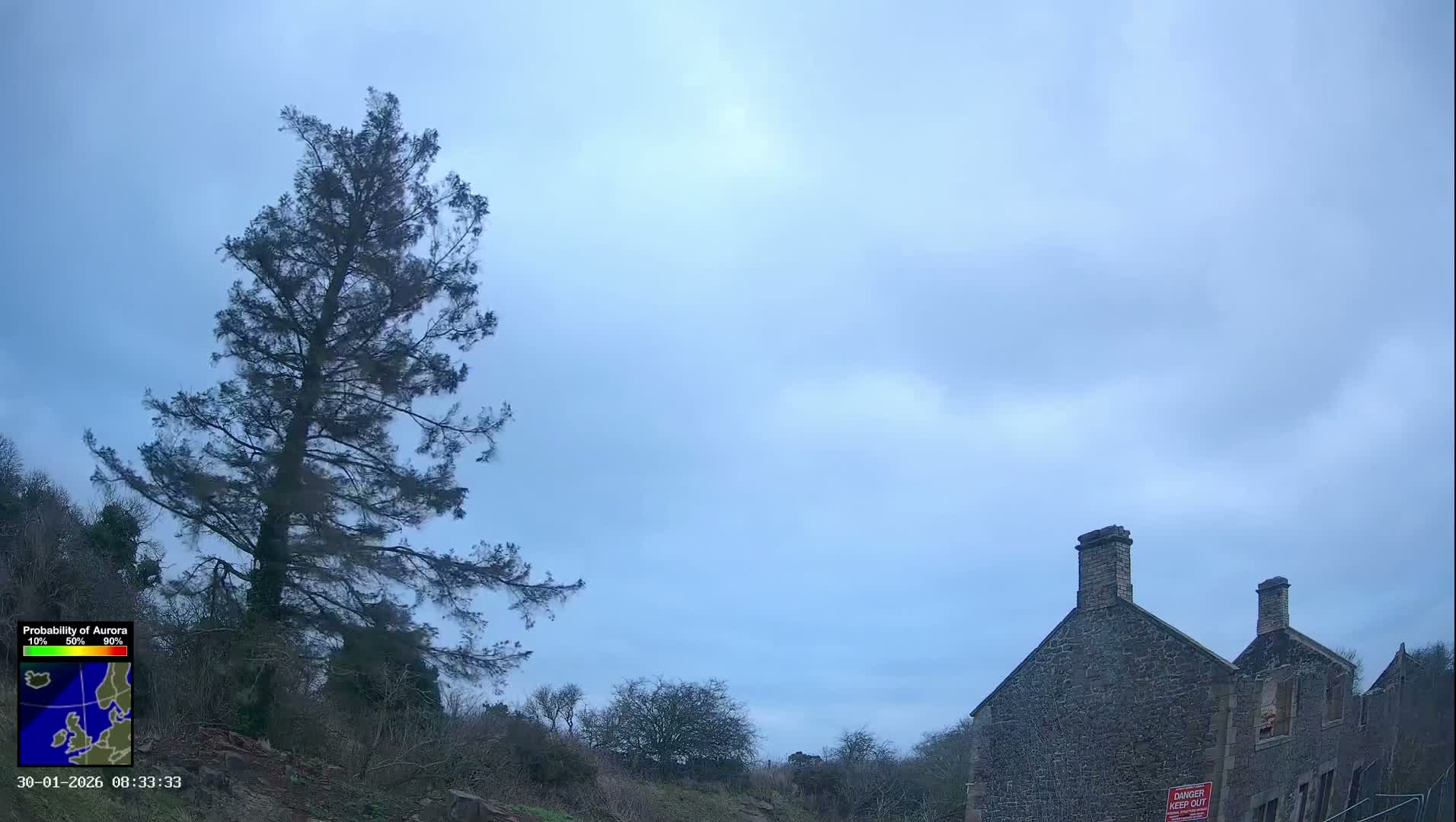 Northumberland National Park Aurora & Stars  Live Cam - Otterburn, Northumberland, North East, England, United Kingdom
