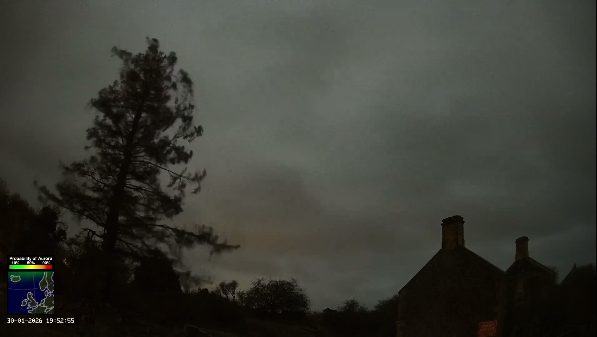 Northumberland National Park Aurora & Stars  Live Cam - Otterburn, Northumberland, North East, England, United Kingdom