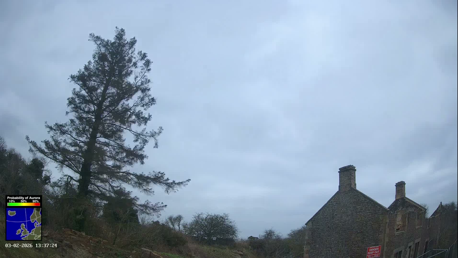 Northumberland National Park Aurora & Stars  Live Cam - Otterburn, Northumberland, North East, England, United Kingdom
