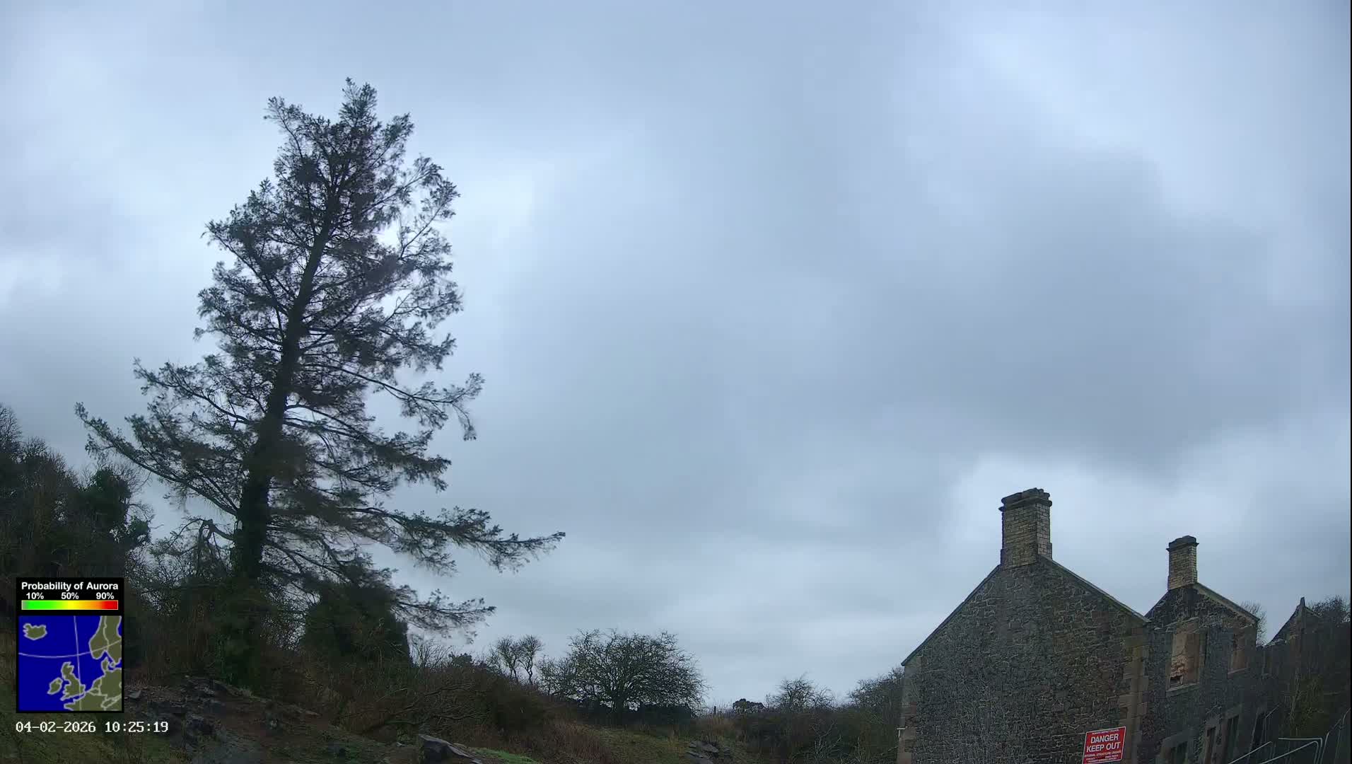 Northumberland National Park Aurora & Stars  Live Cam - Otterburn, Northumberland, North East, England, United Kingdom
