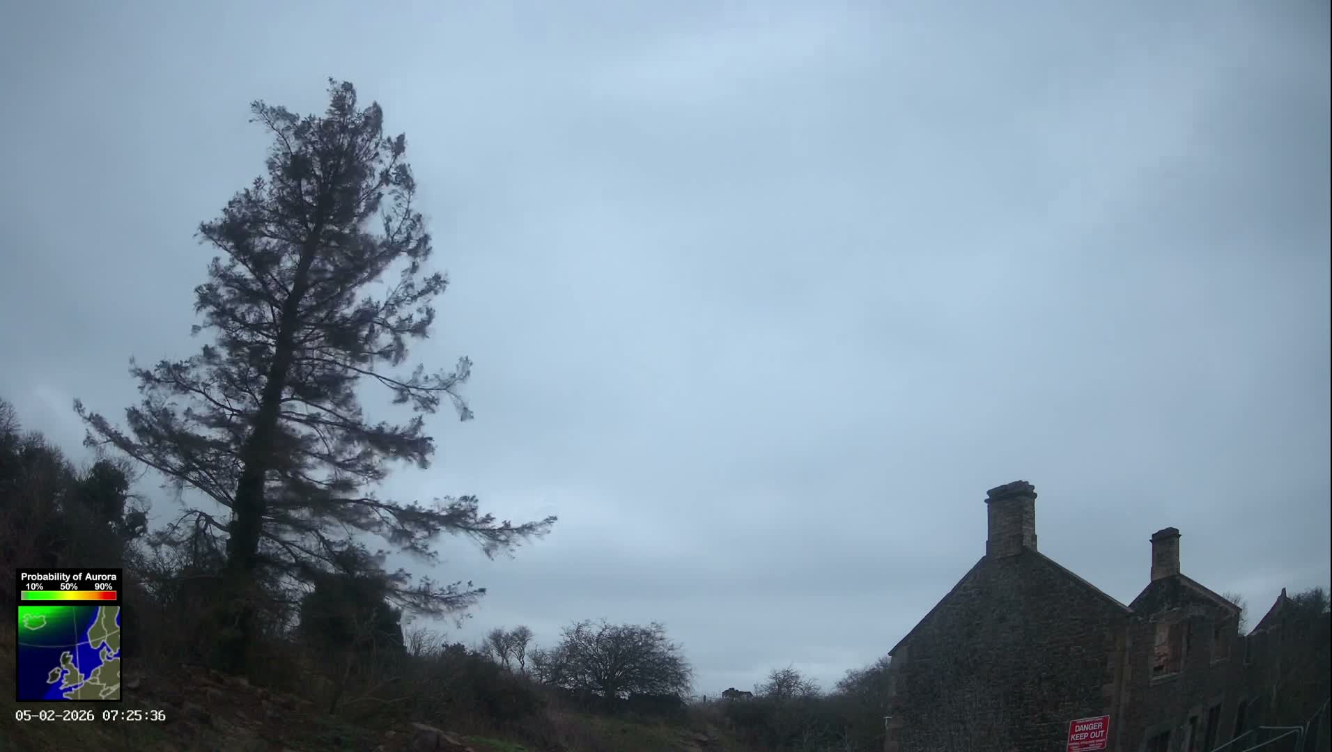 Northumberland National Park Aurora & Stars  Live Cam - Otterburn, Northumberland, North East, England, United Kingdom