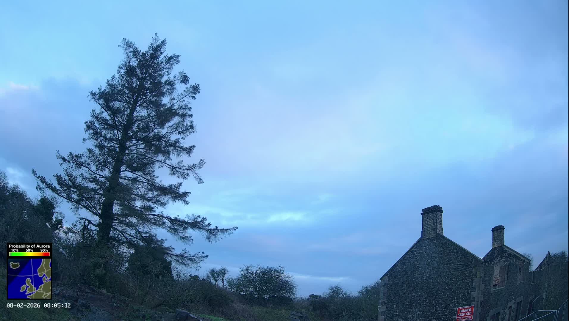 Northumberland National Park Aurora & Stars  Live Cam - Otterburn, Northumberland, North East, England, United Kingdom
